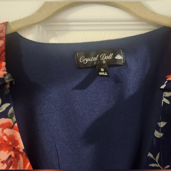 Crystal Doll Floral Mini Sundress Size S EUC - Picture 3 of 4